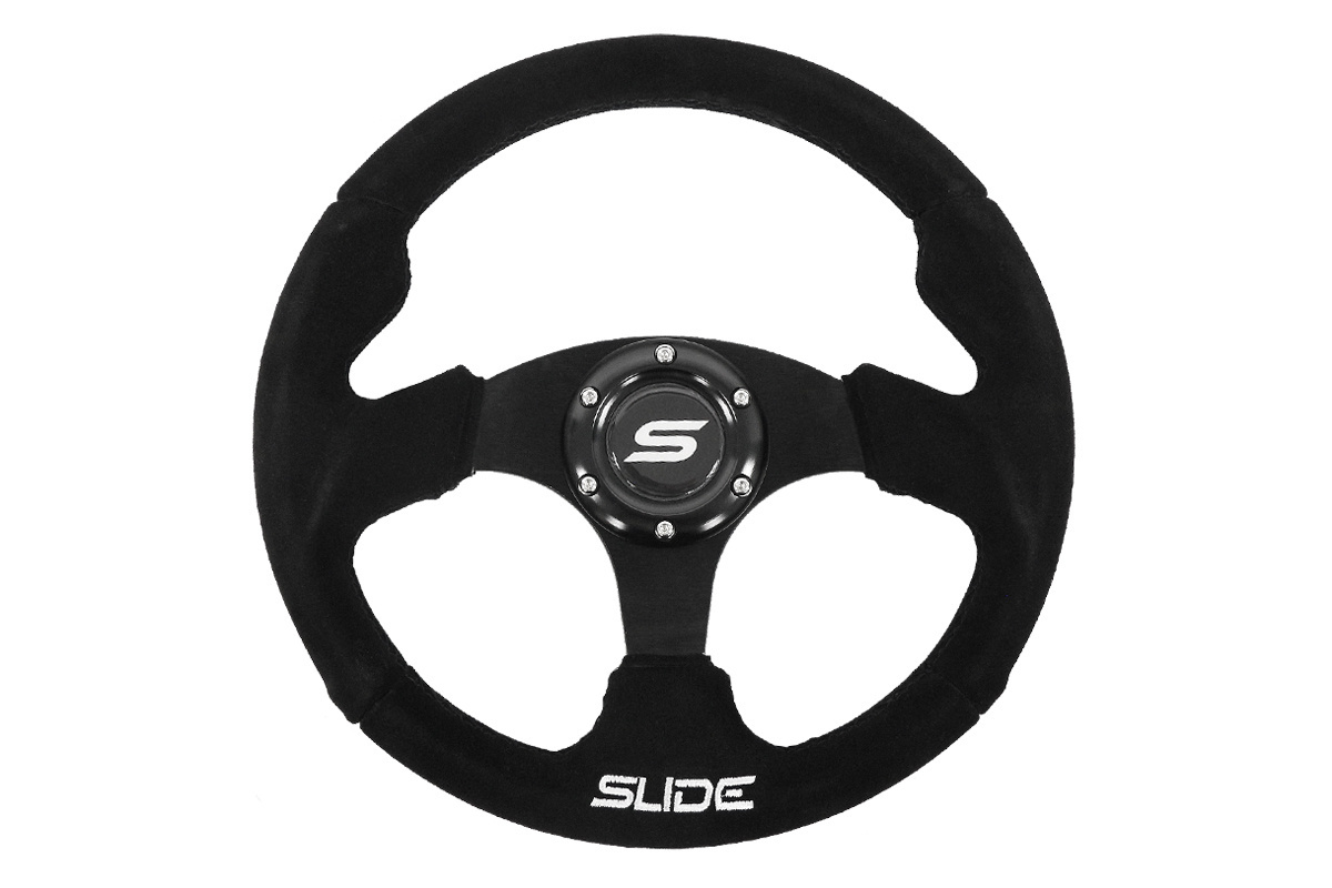 SLIDE Suede stuur 320mm Zwart  offset: 20mm