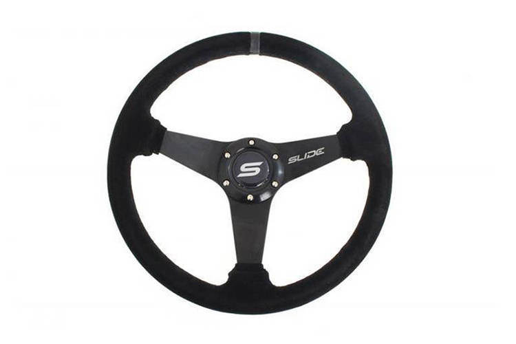 SLIDE Suede stuur 350mm Grijs Strip offset: 20mm