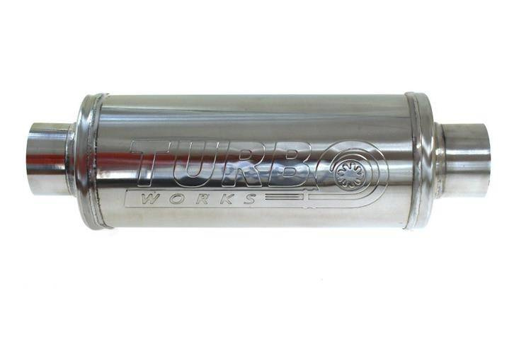 Turboworks Midden Demper 70mm RS 304SS 450mm