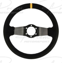 QSP Sport stuur zwart 2 spaaks suède offset: 70mm