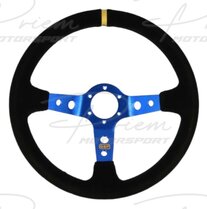 QSP Sport stuur blauw suède offset: 90mm