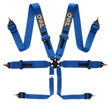 QSP 6-punts gordel Pro Plus FIA - Blauw