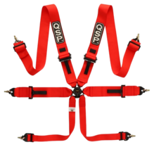 QSP 6-punts gordel Pro Plus FIA - Rood