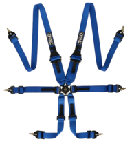 QSP 6-punts gordel FHR Endurance FIA - Blauw