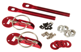 Hoodpin aluminium rood