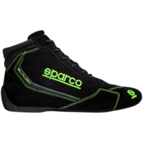 Sparco Slalom Race Schoenen FIA / Zwart-Fluor Groen