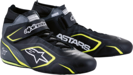 Alpinestars Race Schoenen Tech 1T V3 FIA / Zwart-Grijs-Geel