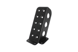 Universeel bestuurders voet steun zwart (rvs)