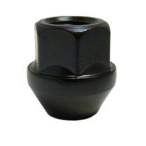 Open moer conisch M12 x 1,5 Zwart 17mm