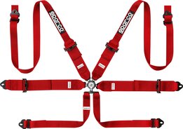 Sparco 6-Punt FIA Gordel met FHR - Rood