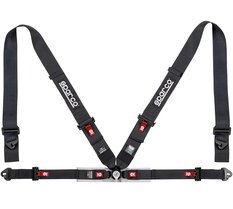 Sparco 4-Punt FIA Gordel - Zwart