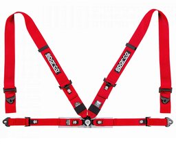 Sparco 4-Punt FIA Gordel - Rood