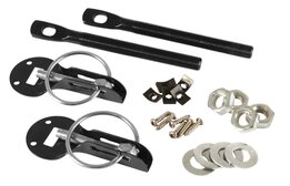 Hoodpin aluminium zwart