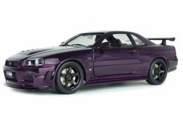 Nissan Skyline R34 GT-R Z Tune '99, paars (Midnight Purple) 1:18